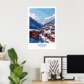 Verbier-Reiseposter 1 Poster (Heimbüro)