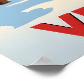 Verbier, Schweiz - Alpenskilauf Poster (Ecke)