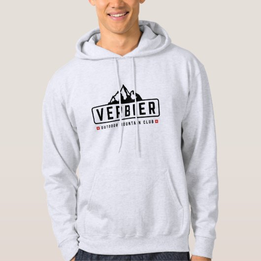 Verbier Schweiz Außenbereich Hoodie (Vorderseite)