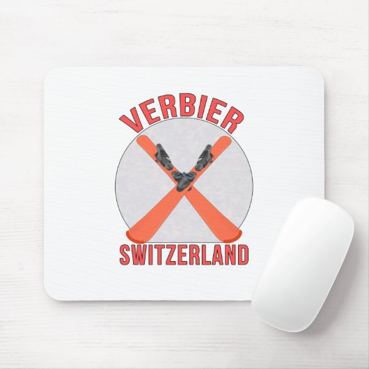 Verbier, Schweiz Mousepad (Mit Mouse)