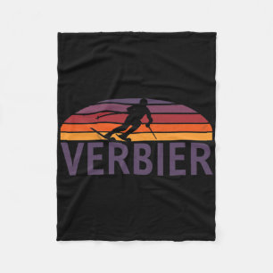 Verbier Schweiz Ski Resort Snowboarden Fleecedecke