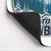 Verbier Schweiz Snowboard Travel Logo Mousepad (Ecke)