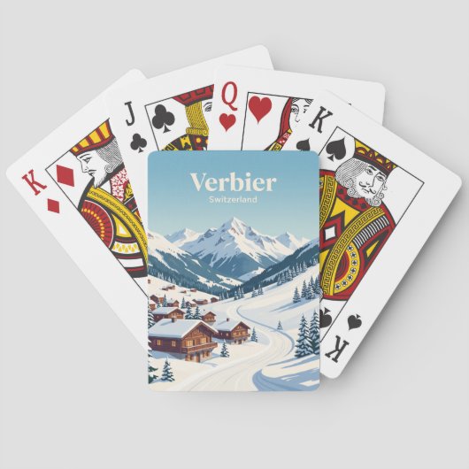 Verbier Schweiz Spielkarten (Rückseite)