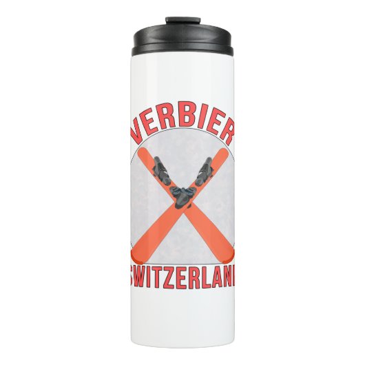 Verbier, Schweiz Thermosbecher (Vorderseite)