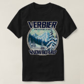 Verbier Schweiz zum Snowboard T-Shirt (Design vorne)