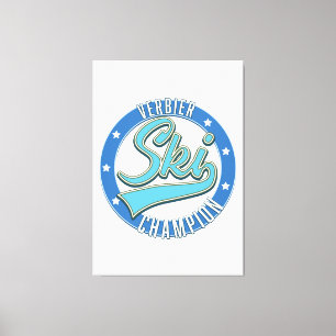 Verbier Ski Champion Leinwanddruck