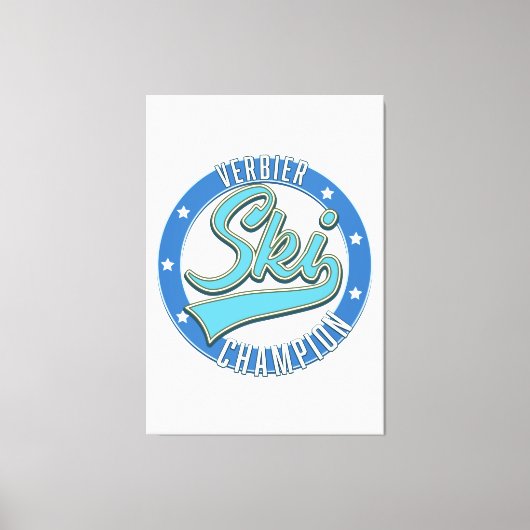 Verbier Ski Champion Leinwanddruck (Vorderseite)