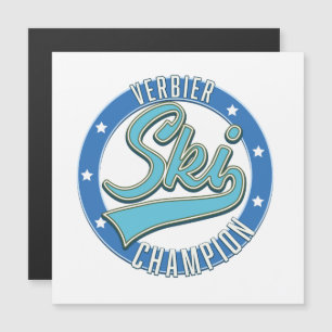 Verbier Ski Champion Magnetkarte