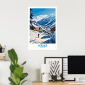Verbier-Ski-Plakat Schweiz 1 Poster (Heimbüro)