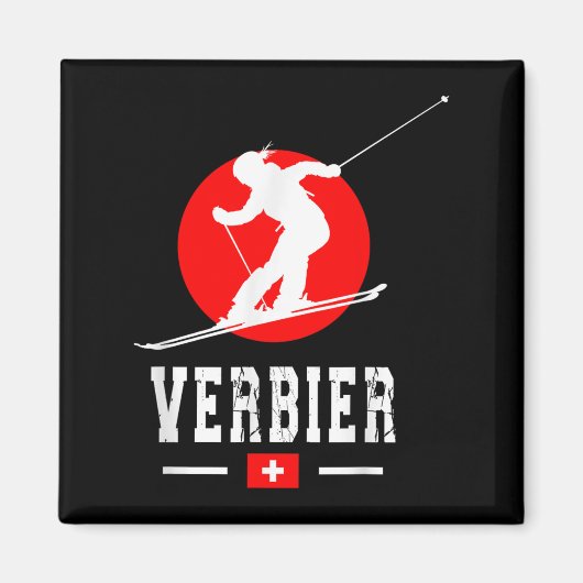 Verbier Ski Resort Alpen Schweizer Berge Schweiz Magnet (Vorne)