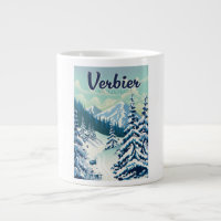 Verbier Switzerland Reiseplakat
