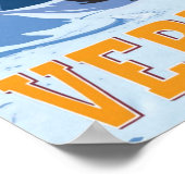 Verbier Switzerland Vintage Travel Poster (Ecke)