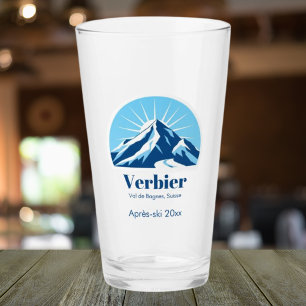 Verbier Val de Bagnes Schweiz Après-ski Glas