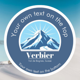 Verbier Val de Bagnes - Schweiz Skiurlaub Aufkleber