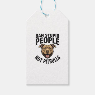 Verbiete dumme Menschen, nicht Pitbulls, Vintage-H Geschenkanhänger