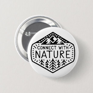 Verbinde dich mit der Natur Button