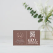 Verbinde dich mit uns Social Media Qr Code Logo Ge Visitenkarte (Stehend Vorderseite)
