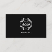 Verbinde dich mit uns Social Media Qr Code Logo Ge Visitenkarte (Rückseite)
