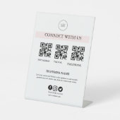 Verbinde dich mit uns Social Media Schild | Editie (Vorderseite)