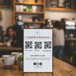 Verbinde dich mit uns Social Media Zeichen | Editi Poster