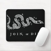 verbinde dich oder stirb bedrängtes weißes Grafikd Mousepad (Mit Mouse)