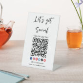 Verbinden mit QR-Code Beruflich Sockelschild (In SItu)