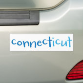 Verbinden Sie den Connecticut-Autoaufkleber Autoaufkleber (Auf Auto)