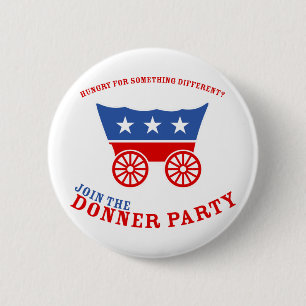 Verbinden Sie den Donner Party-Knopf Button