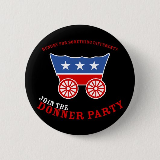 Verbinden Sie den Donner Party-Knopf Button (Vorderseite)