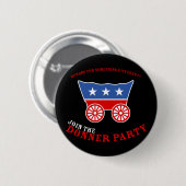 Verbinden Sie den Donner Party-Knopf Button (Vorne & Hinten)