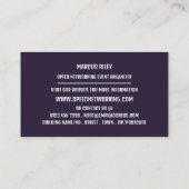 Verbinden Sie den Event-Veranstalter mit Speed-Net Visitenkarte (Rückseite)