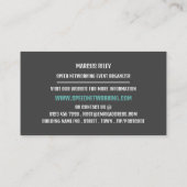 Verbinden Sie den Event-Veranstalter mit Speed-Net Visitenkarte (Rückseite)