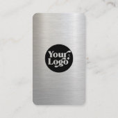 Verbinden Sie die metallischen Silber QR Code Soci Visitenkarte (Rückseite)