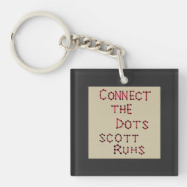 Verbinden Sie die Punktdeckerkunst Schlüsselanhänger