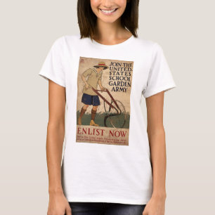 Verbinden Sie die Staat-Schulgarten-Armee T-Shirt