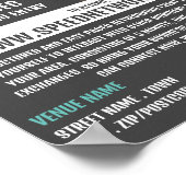 Verbinden Sie die Werbeaktion für Veranstaltungen  Poster (Ecke)