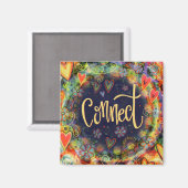 Verbinden Sie Hübsches Whimsical BoHo Trendy Inspi Magnet (Vorderseite/Rückseite)