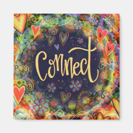 Verbinden Sie Hübsches Whimsical BoHo Trendy Inspi Magnet
