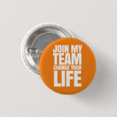 Verbinden Sie mein Team, ändern Sie Ihr Leben - Button (Vorne & Hinten)