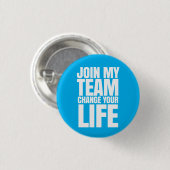 Verbinden Sie mein Team, ändern Sie Ihr Leben - Button (Vorne & Hinten)