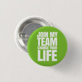 Verbinden Sie mein Team, ändern Sie Ihr Leben - es Button (Vorne & Hinten)