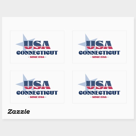 Verbinden Sie meinen Zuhause-Staat-Aufkleber Rechteckiger Aufkleber (Blatt)