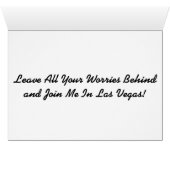 Verbinden Sie mich in Las Vegas-Einladung (Innenansicht Horizontal (Unten))