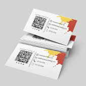 Verbinden Sie mich mit QR Code Einfach Hamburger Visitenkarte