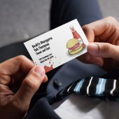 Verbinden Sie mich mit QR Code Einfach Hamburger Visitenkarte