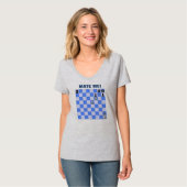 Verbinden Sie mich Schach-Motiv-T - Shirt (Vorderseite Vollansicht)