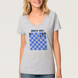 Verbinden Sie mich Schach-Motiv-T - Shirt