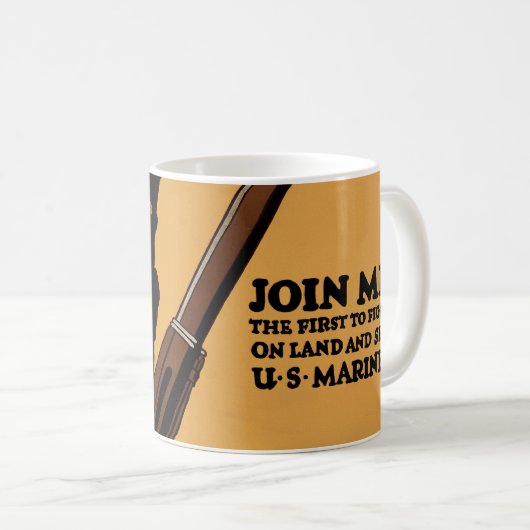 Verbinden Sie mich ~ US-Marinesoldaten Kaffeetasse (VorderseiteRechts)