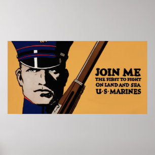 Verbinden Sie mich ~ US-Marinesoldaten Poster