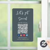 Verbinden Sie mit dem angesagten Gray Qr Code der Fensteraufkleber (Zuhause)